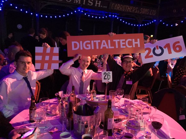 Celebrating the winners at Scotland IS Digital Technology Awards 2016
