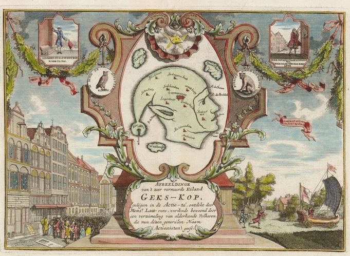 dutch map of the south sea bubble form 1720